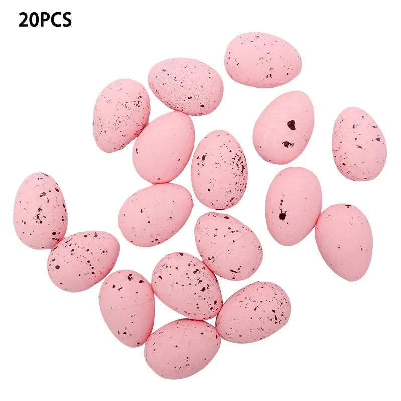 Decorative Foam Egg Ornaments – Set of 20/50 Pieces for Stylish DIY Decor and Craft Projects - Home Fads
