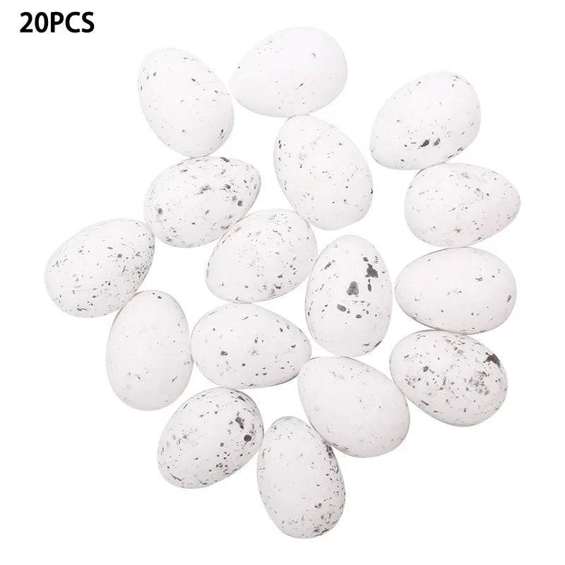 Decorative Foam Egg Ornaments – Set of 20/50 Pieces for Stylish DIY Decor and Craft Projects - Home Fads