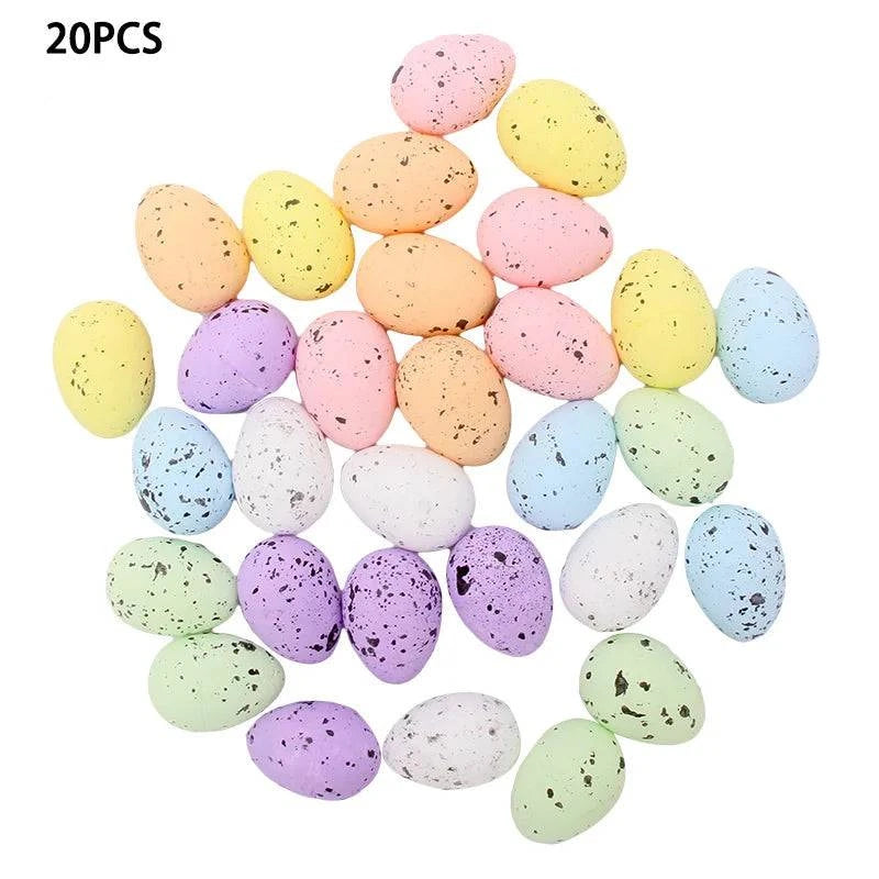 Decorative Foam Egg Ornaments – Set of 20/50 Pieces for Stylish DIY Decor and Craft Projects - Home Fads