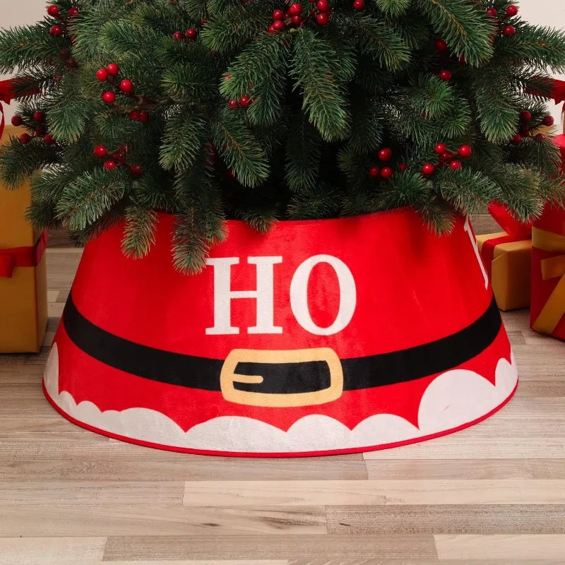 Decorative Holiday Tree Collar – Printed & Sequin Designs for Festive Décor, Plant Pots, and Celebrations, Made from Durable Non-Woven Fabric - Home Fads