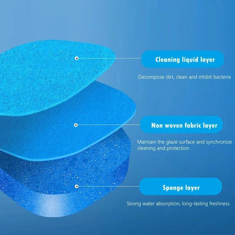 Disposable Toilet Brush Set: Wall-Mounted with Preloaded Scrubbing Solution - Touch-Free Maintenance - Home Fads