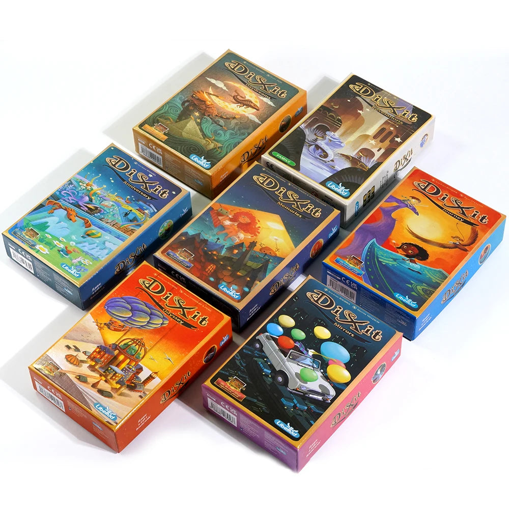 Dixit Expansion Pack - 84 Illustrated Cards: Journey, Memories, Daydreams, Harmonies, Anniversary, Revelations, Origins, Quest, Mirrors, Odyssey - Home Fads