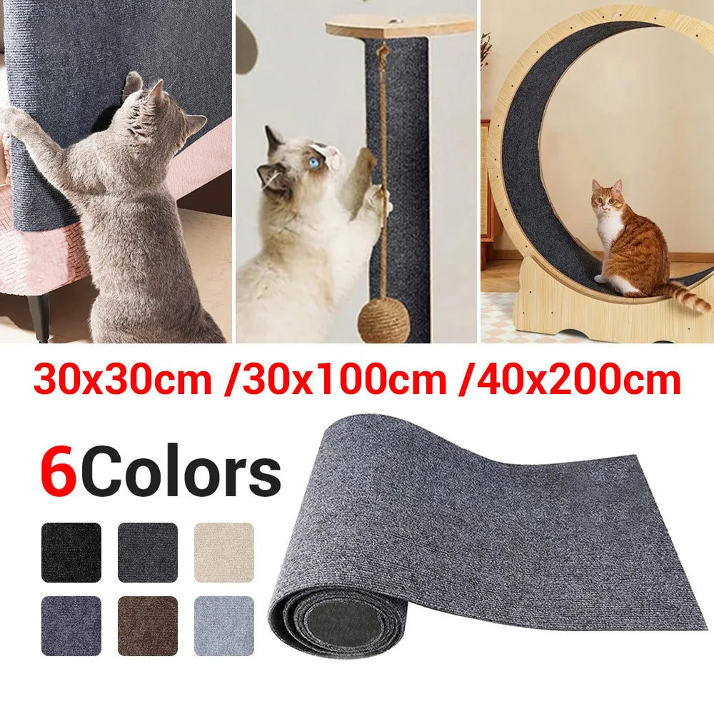 Durable Anti-Scratch Sofa Protection Board | Trimmable Self-Adhesive Cat Scratch Mat Carpet for Cats | Satisfies Feline - Home Fads