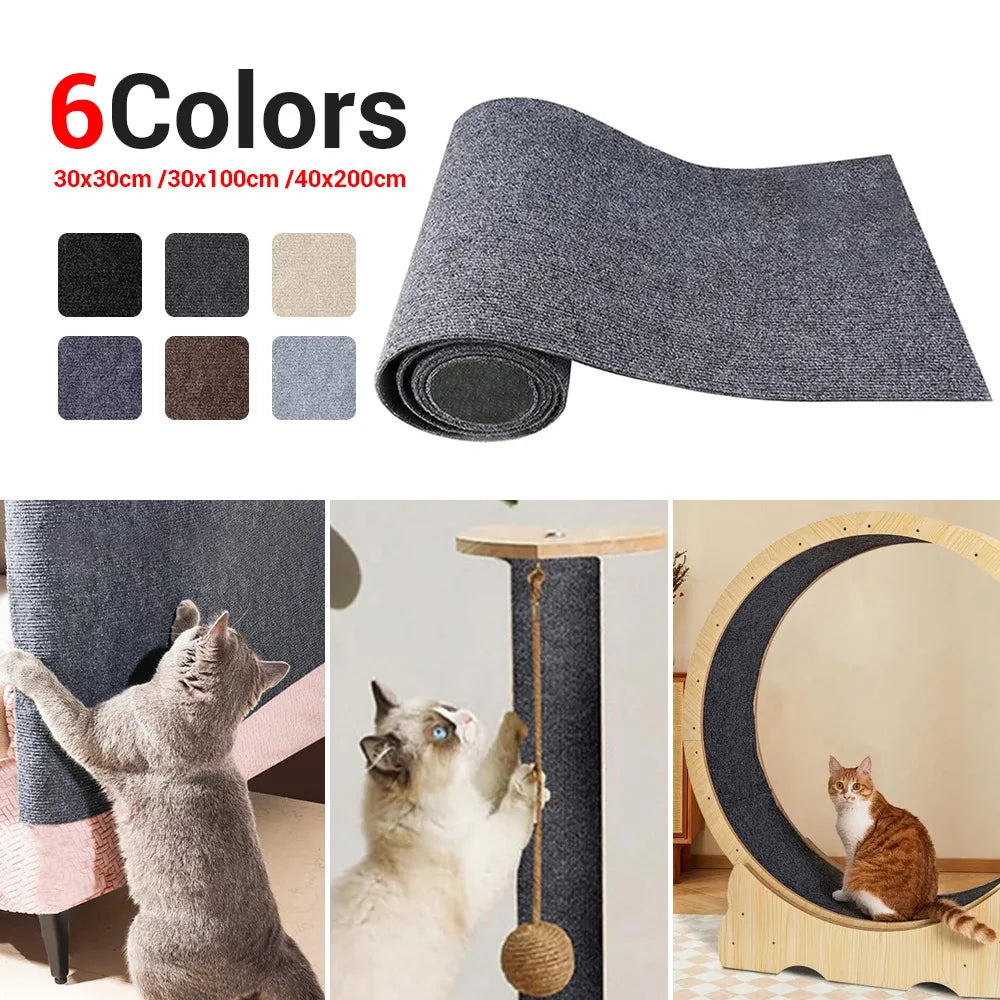 Durable Anti-Scratch Sofa Protection Board | Trimmable Self-Adhesive Cat Scratch Mat Carpet for Cats | Satisfies Feline - Home Fads