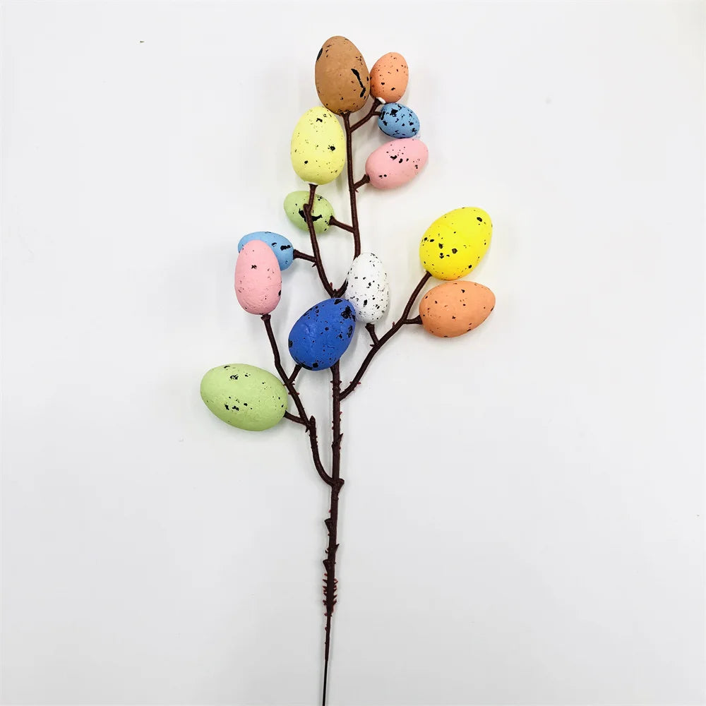 Egg Tree Branch Picks – 32cm Foam and Plastic Decorations for Spring and Holiday Displays - Home Fads