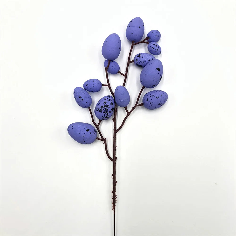 Egg Tree Branch Picks – 32cm Foam and Plastic Decorations for Spring and Holiday Displays - Home Fads