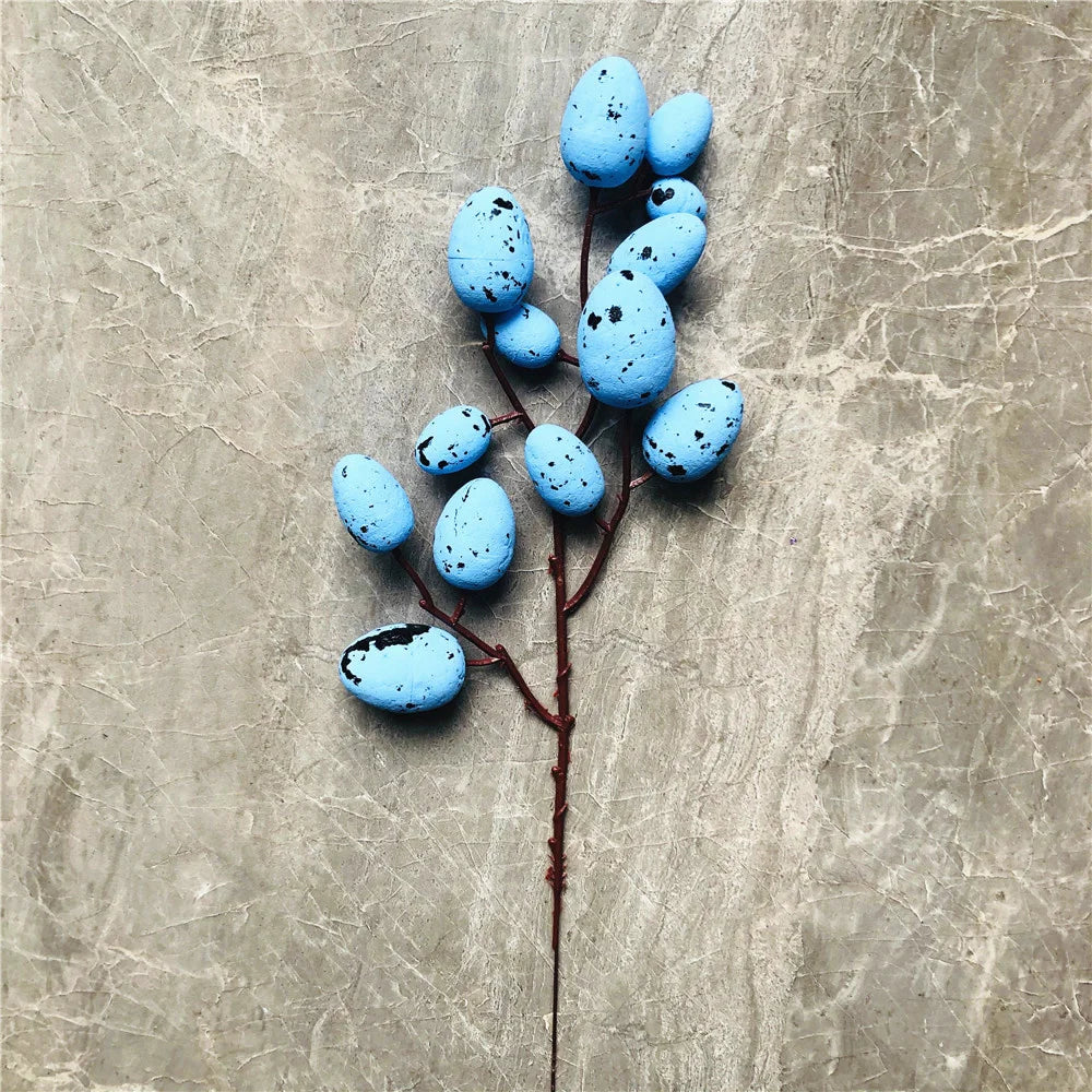 Egg Tree Branch Picks – 32cm Foam and Plastic Decorations for Spring and Holiday Displays - Home Fads