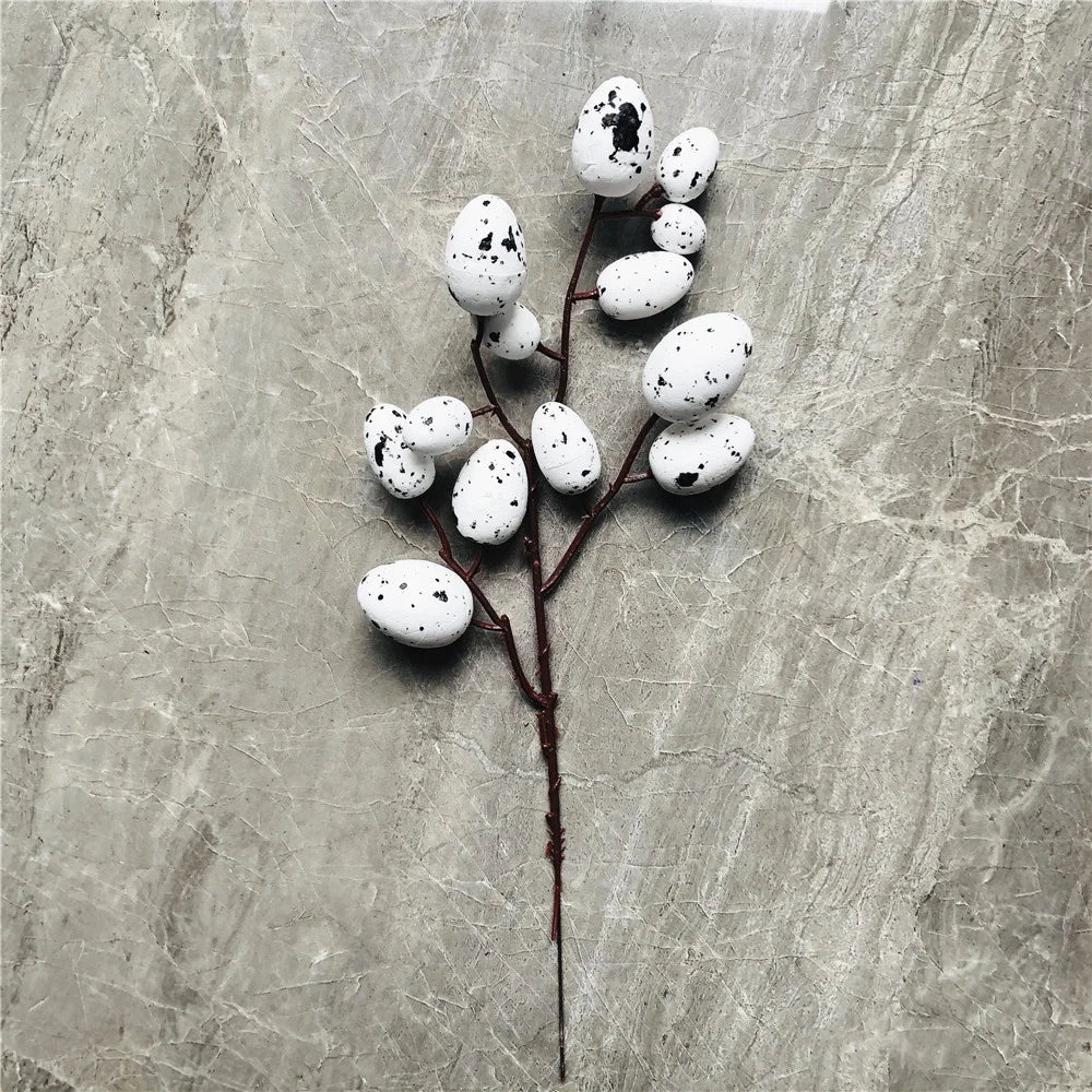 Egg Tree Branch Picks – 32cm Foam and Plastic Decorations for Spring and Holiday Displays - Home Fads