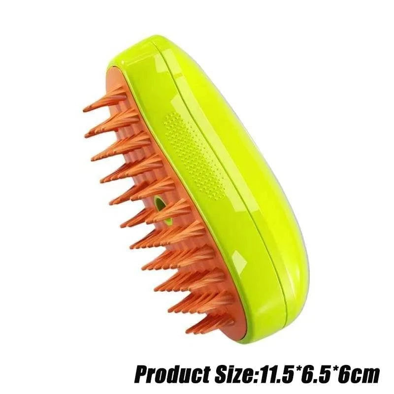 Electric Pet Grooming Massager Brush: Versatile 3-in-1 Device with Steam and Spray Function for Dogs, Cats, and All Furry Pets - Home Fads