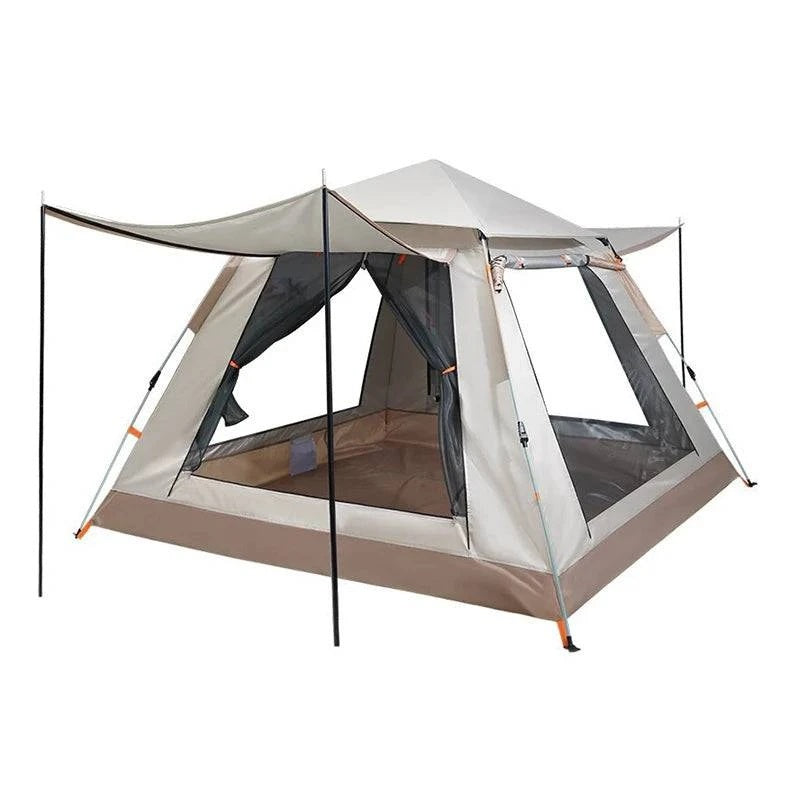Tienda de campaña familiar: instalación automática, impermeable, para todas las estaciones, ideal para acampar, playa, senderismo (tamaños para 3-4 y 5-6 personas) con bolsa de transporte