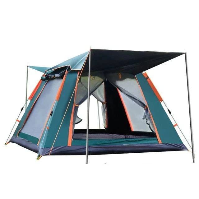 Tienda de campaña familiar: instalación automática, impermeable, para todas las estaciones, ideal para acampar, playa, senderismo (tamaños para 3-4 y 5-6 personas) con bolsa de transporte