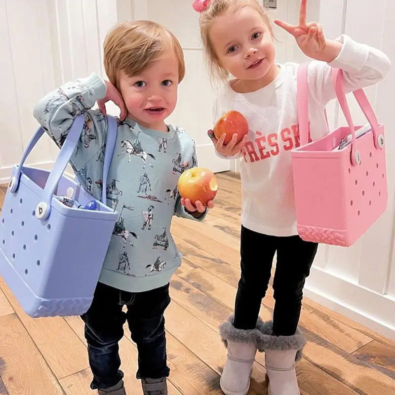 Fashionable EVA Waterproof Beach Tote Bag - Medium Capacity BOGG Bag for Women and Kids - Home Fads