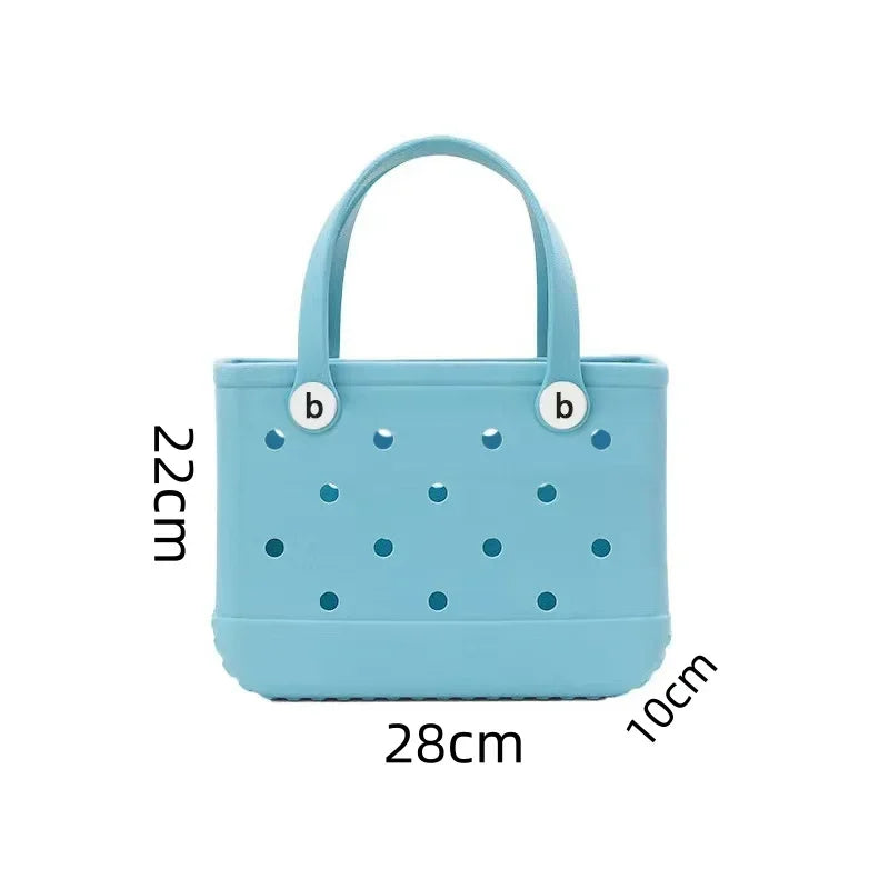 Fashionable EVA Waterproof Beach Tote Bag - Medium Capacity BOGG Bag for Women and Kids - Home Fads