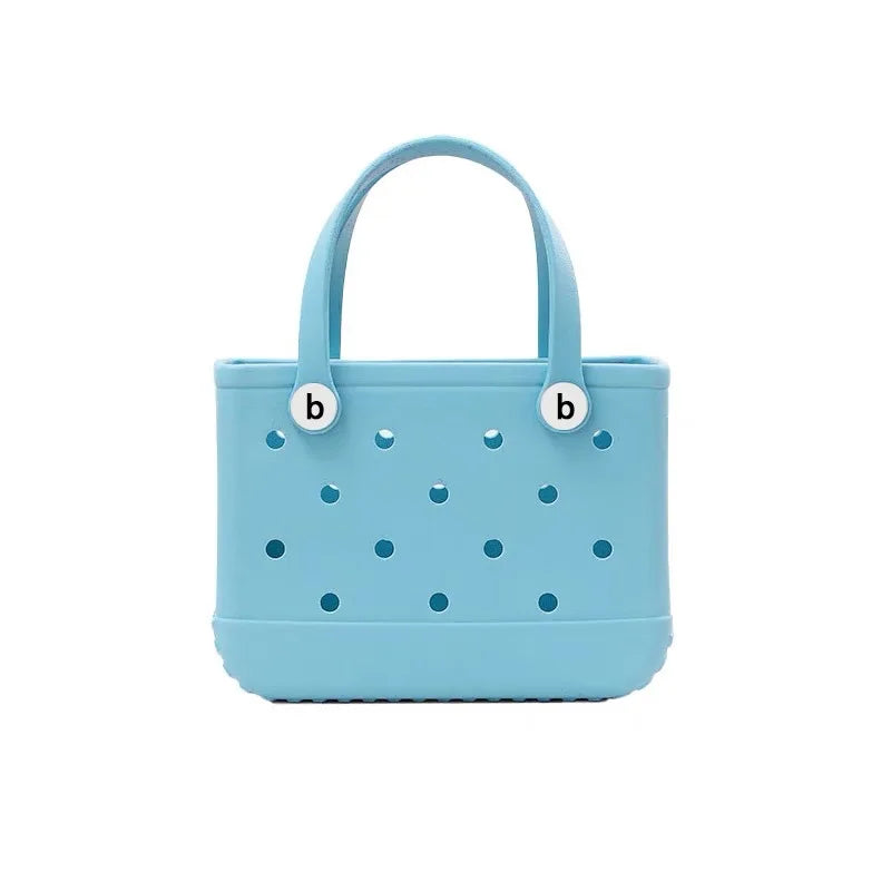 Fashionable EVA Waterproof Beach Tote Bag - Medium Capacity BOGG Bag for Women and Kids - Home Fads