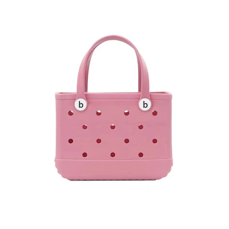 Fashionable EVA Waterproof Beach Tote Bag - Medium Capacity BOGG Bag for Women and Kids - Home Fads