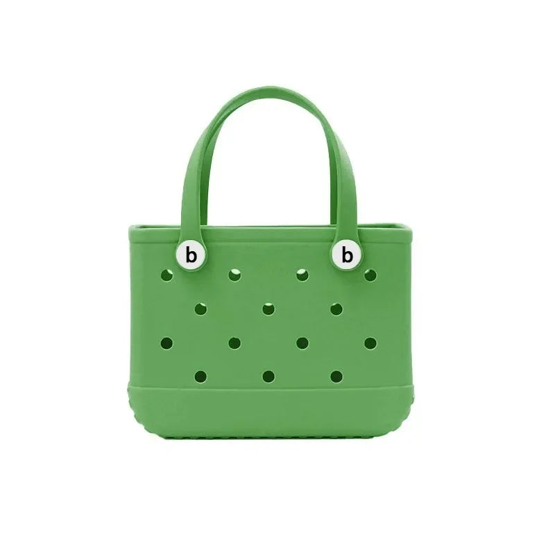 Fashionable EVA Waterproof Beach Tote Bag - Medium Capacity BOGG Bag for Women and Kids - Home Fads