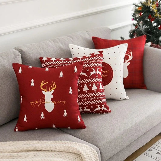 Festive Cushion Covers – Playful Designs Featuring Seasonal Characters for Home Décor and Gifts - Home Fads