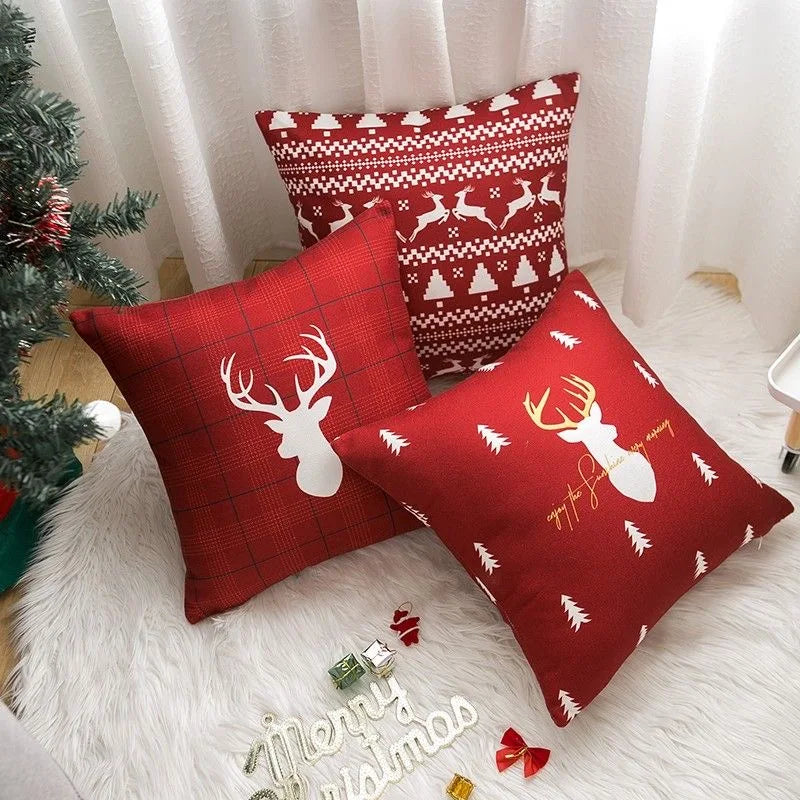Festive Cushion Covers – Playful Designs Featuring Seasonal Characters for Home Décor and Gifts - Home Fads