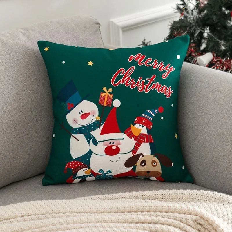Festive Cushion Covers – Playful Designs Featuring Seasonal Characters for Home Décor and Gifts - Home Fads