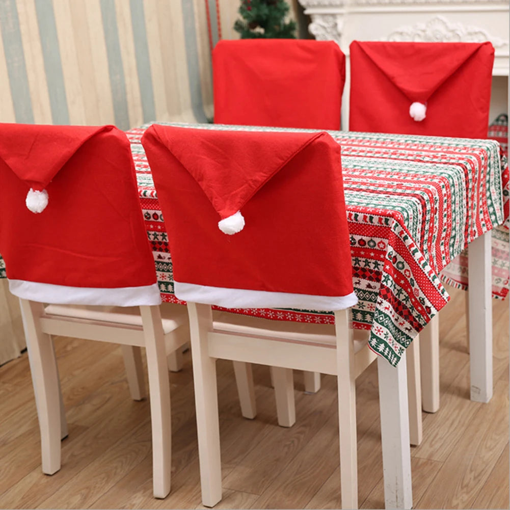 Festive Hat Chair Covers – Decorative Chair Covers Set (1-10 Pieces) for Seasonal Home Décor and Gift Giving - Home Fads