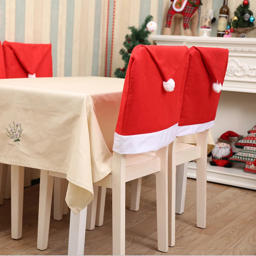 Festive Hat Chair Covers – Decorative Chair Covers Set (1-10 Pieces) for Seasonal Home Décor and Gift Giving - Home Fads