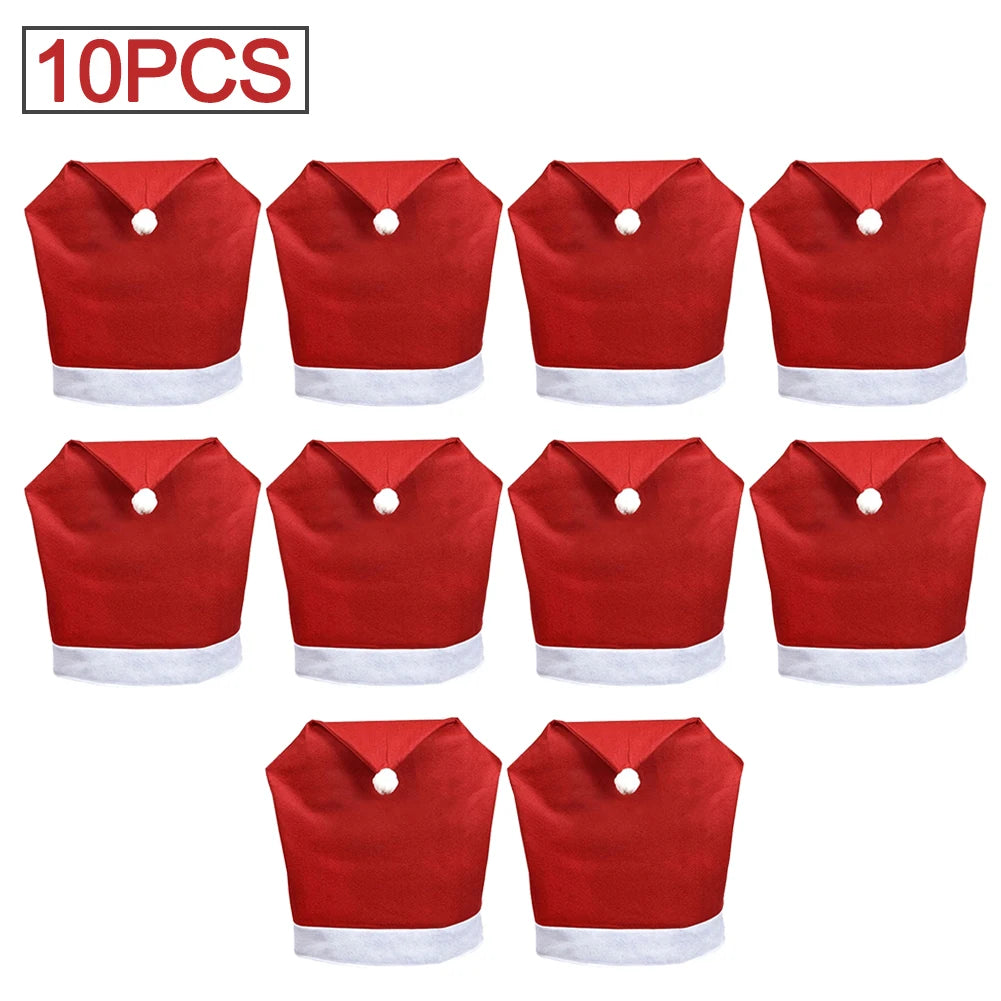 Festive Hat Chair Covers – Decorative Chair Covers Set (1-10 Pieces) for Seasonal Home Décor and Gift Giving - Home Fads