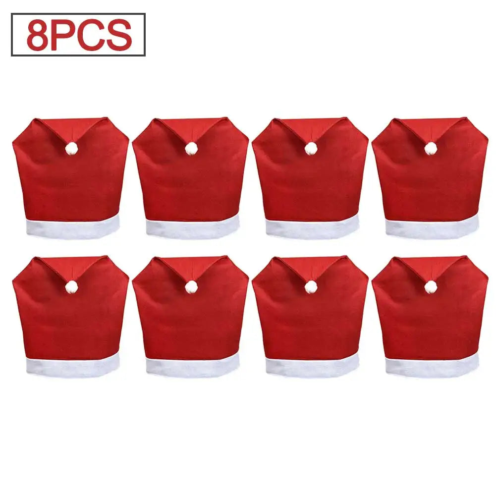 Festive Hat Chair Covers – Decorative Chair Covers Set (1-10 Pieces) for Seasonal Home Décor and Gift Giving - Home Fads