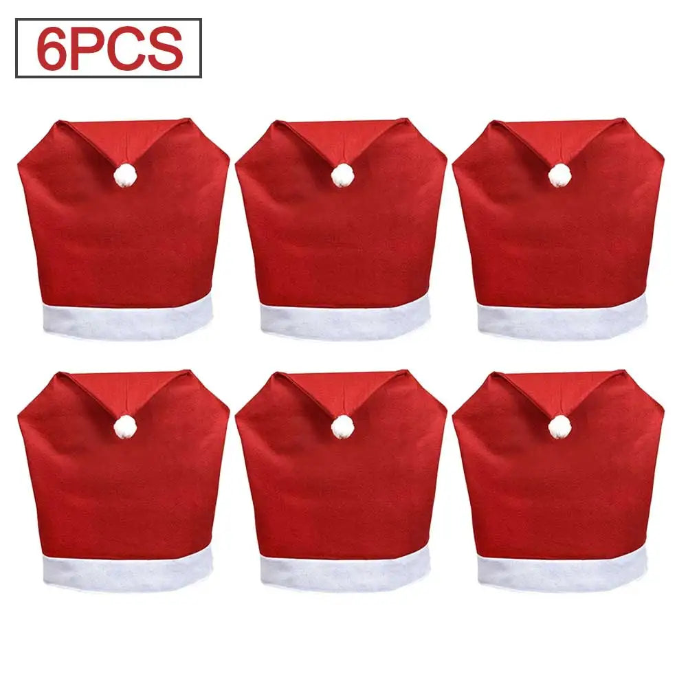 Festive Hat Chair Covers – Decorative Chair Covers Set (1-10 Pieces) for Seasonal Home Décor and Gift Giving - Home Fads