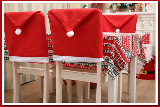 Festive Hat Chair Covers – Decorative Chair Covers Set (1-10 Pieces) for Seasonal Home Décor and Gift Giving - Home Fads