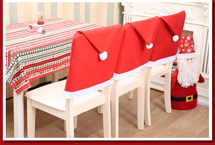 Festive Hat Chair Covers – Decorative Chair Covers Set (1-10 Pieces) for Seasonal Home Décor and Gift Giving - Home Fads