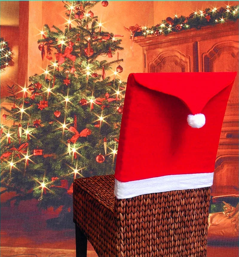 Festive Hat Chair Covers – Decorative Chair Covers Set (1-10 Pieces) for Seasonal Home Décor and Gift Giving - Home Fads