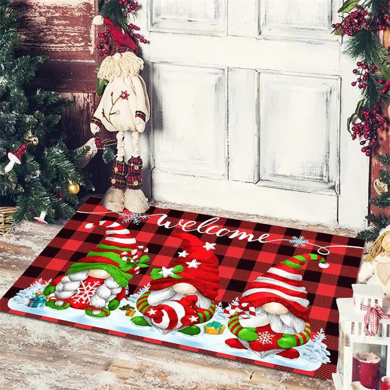 Festive-Themed Anti-Slip Door Mat – 60x40 cm Entrance, Bathroom, Bedroom, and Floor Rug for Seasonal Décor - Home Fads