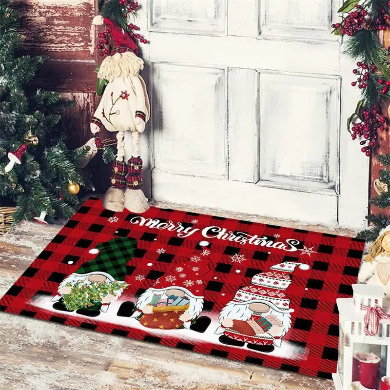 Festive-Themed Anti-Slip Door Mat – 60x40 cm Entrance, Bathroom, Bedroom, and Floor Rug for Seasonal Décor - Home Fads