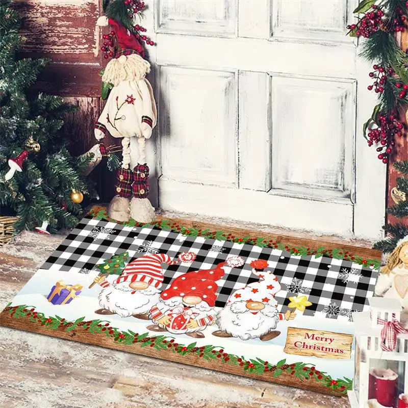 Festive-Themed Anti-Slip Door Mat – 60x40 cm Entrance, Bathroom, Bedroom, and Floor Rug for Seasonal Décor - Home Fads