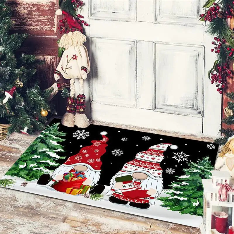 Festive-Themed Anti-Slip Door Mat – 60x40 cm Entrance, Bathroom, Bedroom, and Floor Rug for Seasonal Décor - Home Fads