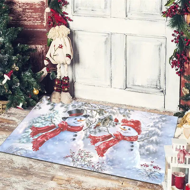 Festive-Themed Anti-Slip Door Mat – 60x40 cm Entrance, Bathroom, Bedroom, and Floor Rug for Seasonal Décor - Home Fads