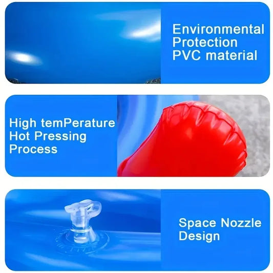 Floating Basketball Hoop or Cross-Throwing Pool Toy – Inflatable Water Game Set with Anti-Leak Valve and Durable PVC - Home Fads