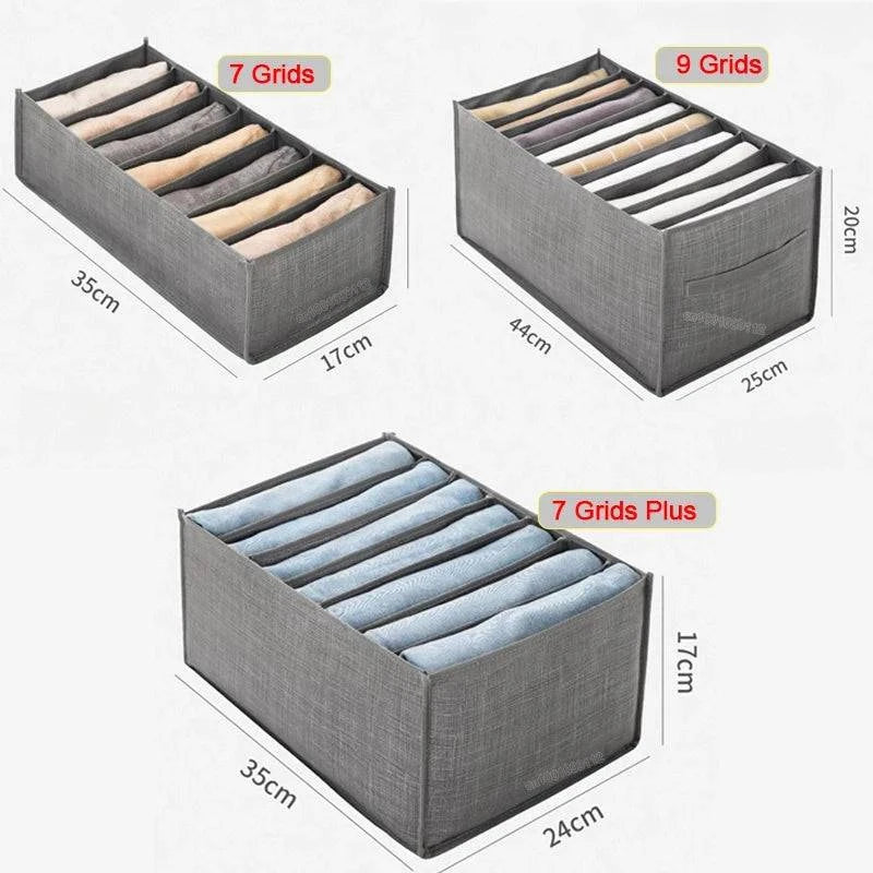 Foldable Cloth Storage Box with Handle - Three Sizes for Organizing Wardrobe Clothes: Neat and Efficient Storage Solution - Home Fads
