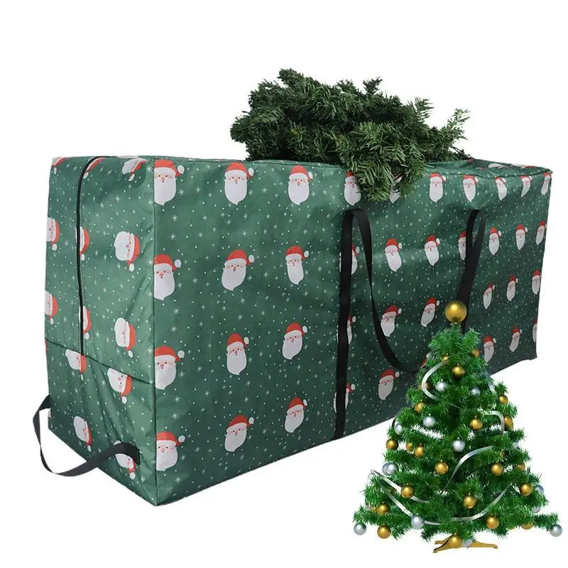 Foldable Storage Bag for Seasonal Decorations – 210D Waterproof Oxford Cloth, Durable and Spacious for Trees, Wreaths, and Garlands - Home Fads