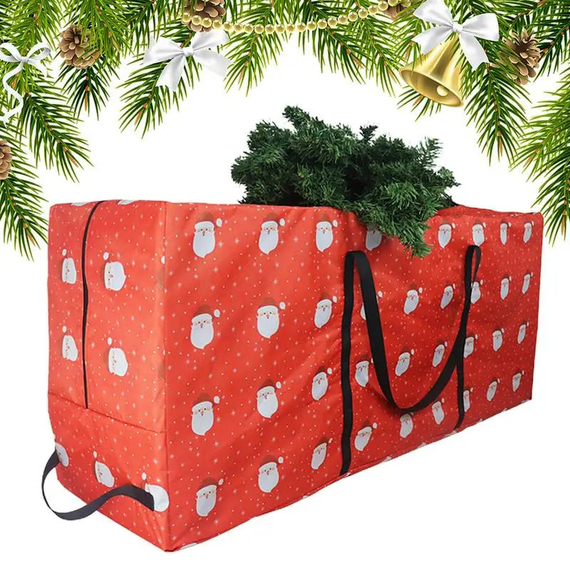 Foldable Storage Bag for Seasonal Decorations – 210D Waterproof Oxford Cloth, Durable and Spacious for Trees, Wreaths, and Garlands - Home Fads