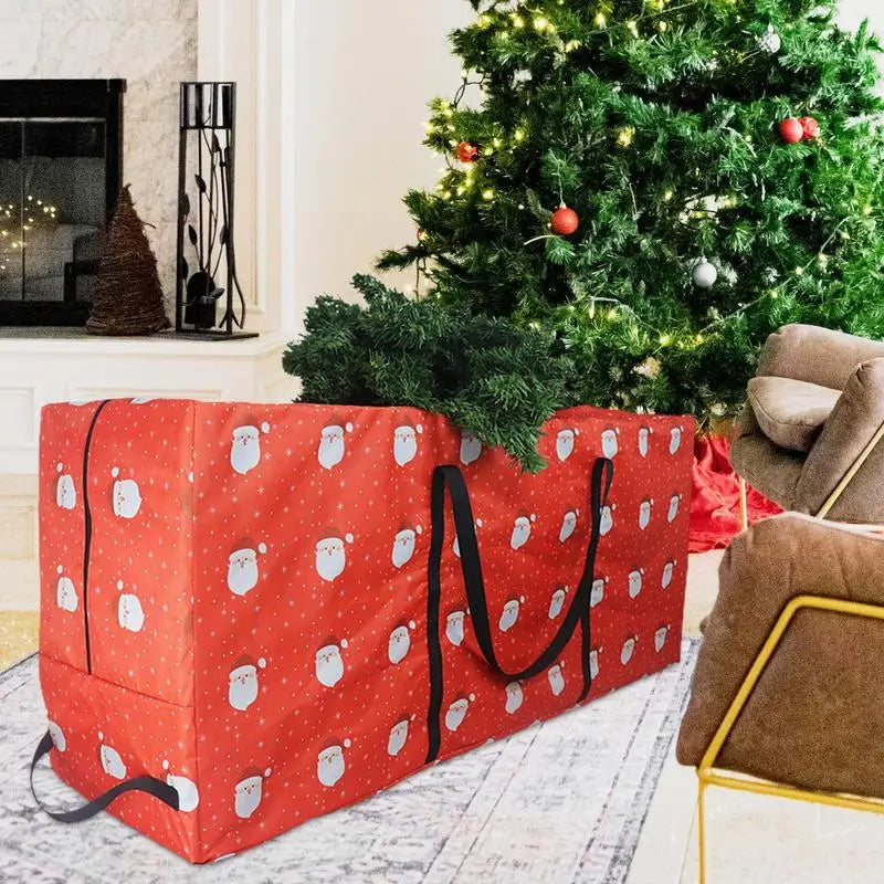 Foldable Storage Bag for Seasonal Decorations – 210D Waterproof Oxford Cloth, Durable and Spacious for Trees, Wreaths, and Garlands - Home Fads