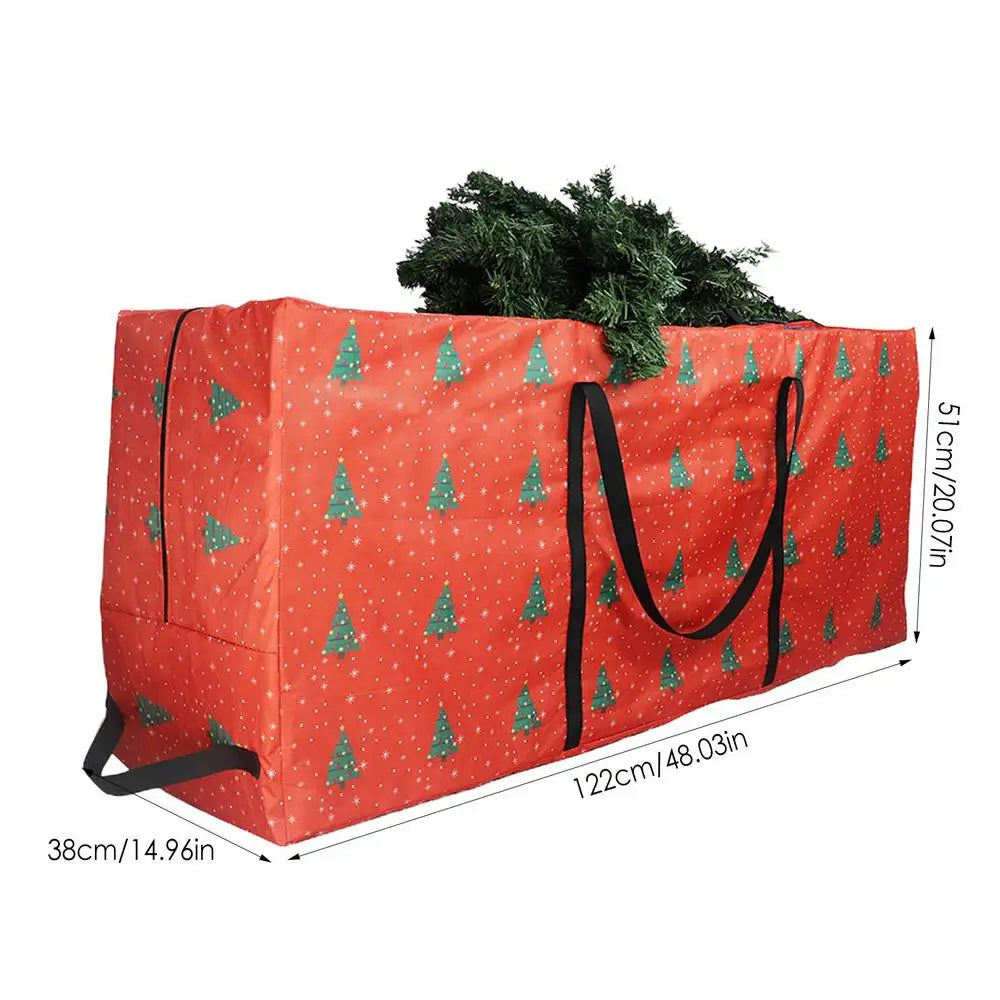 Foldable Storage Bag for Seasonal Decorations – 210D Waterproof Oxford Cloth, Durable and Spacious for Trees, Wreaths, and Garlands - Home Fads