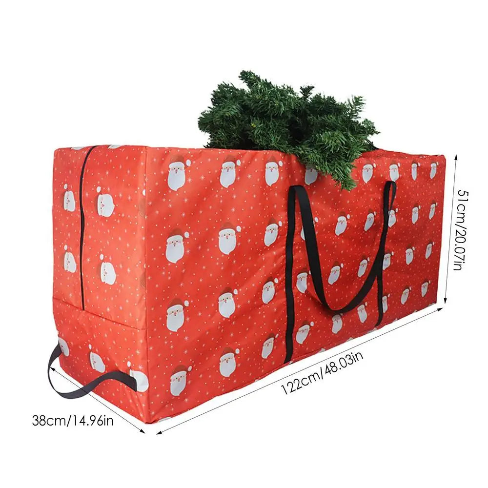Foldable Storage Bag for Seasonal Decorations – 210D Waterproof Oxford Cloth, Durable and Spacious for Trees, Wreaths, and Garlands - Home Fads