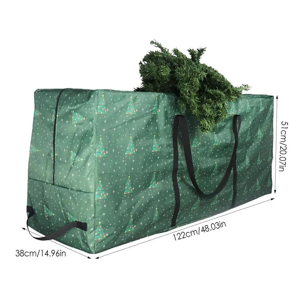 Foldable Storage Bag for Seasonal Decorations – 210D Waterproof Oxford Cloth, Durable and Spacious for Trees, Wreaths, and Garlands - Home Fads
