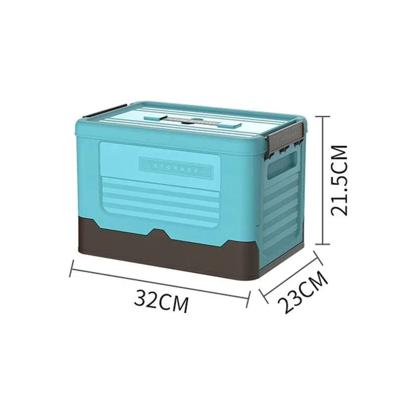 Foldable Storage Box with Lid - Multifunctional Organizer Container for Clothes, Toys and Sundries - Home Fads