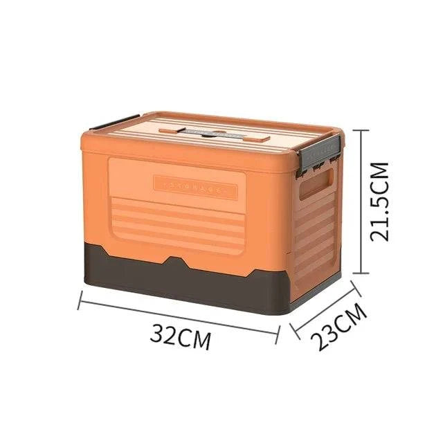Foldable Storage Box with Lid - Multifunctional Organizer Container for Clothes, Toys and Sundries - Home Fads