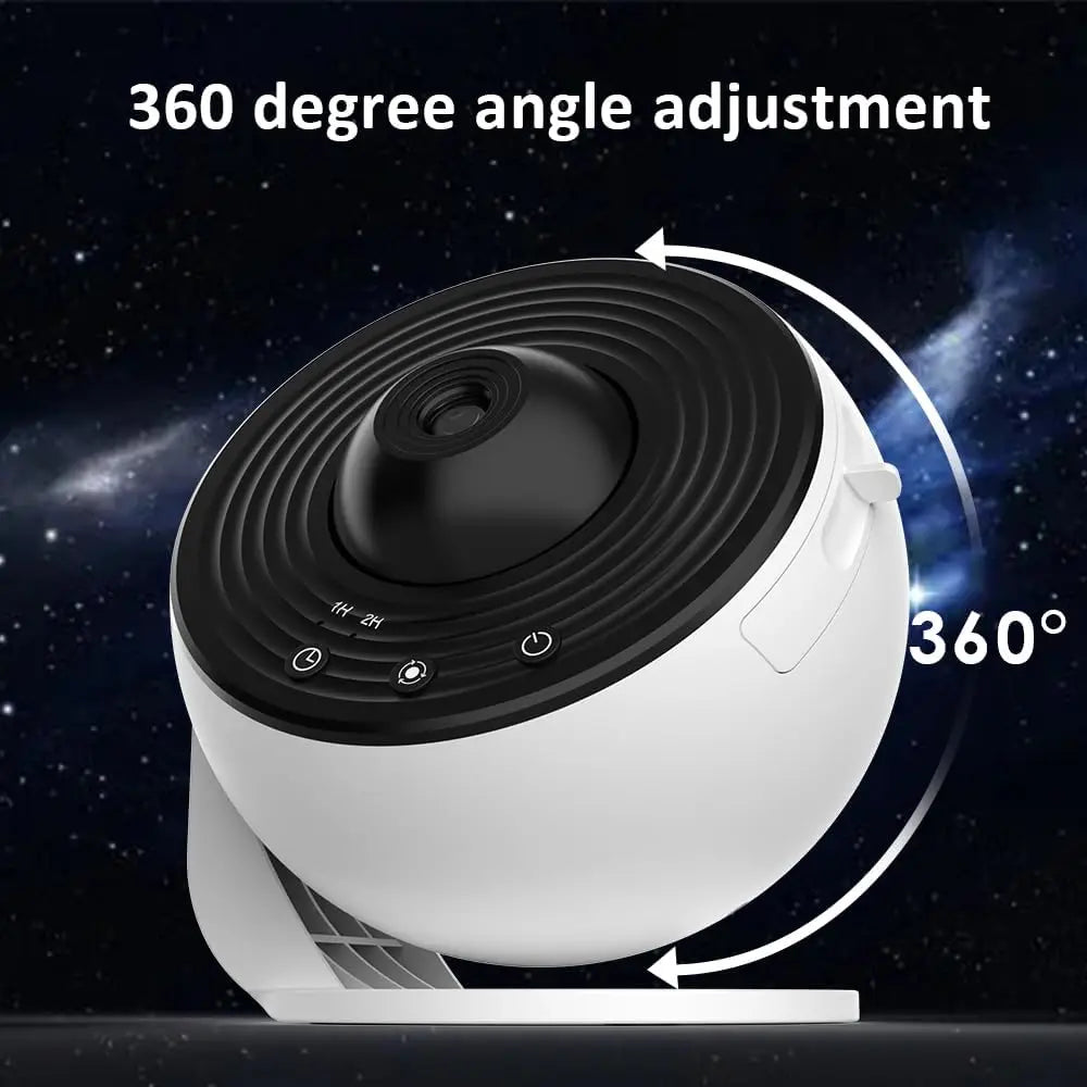 Galaxy Projector with 13 Planet Discs – 360° Rotating Planetarium, HD Night Light with Aurora, Stars, and Timer for Bedroom or Holiday Decor - Home Fads