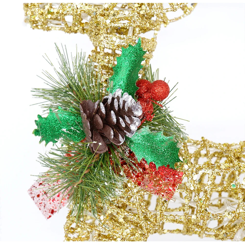 Large LED Reindeer Holiday Decoration – Bright Outdoor Decor Light for Seasonal Celebrations, Great Gift for Friends, Family, or Colleagues