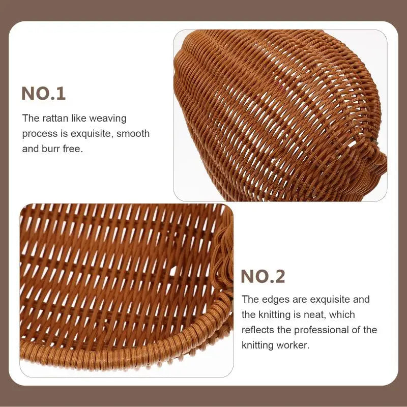 Handwoven Rattan Fruit Basket – Chicken-Shaped Decorative Storage Tray for Bread, Snacks, and Easter Egg Hunts - Home Fads