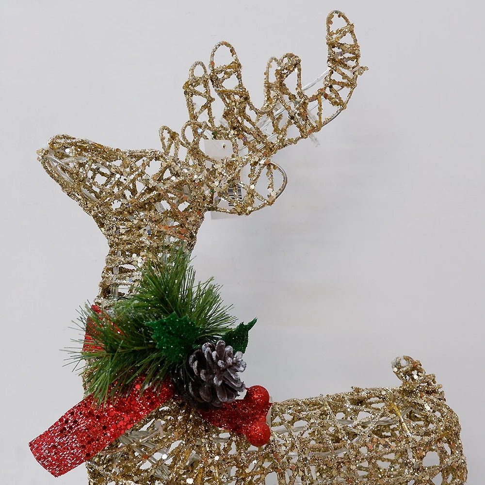 Large LED Reindeer Holiday Decoration – Bright Outdoor Decor Light for Seasonal Celebrations, Great Gift for Friends, Family, or Colleagues